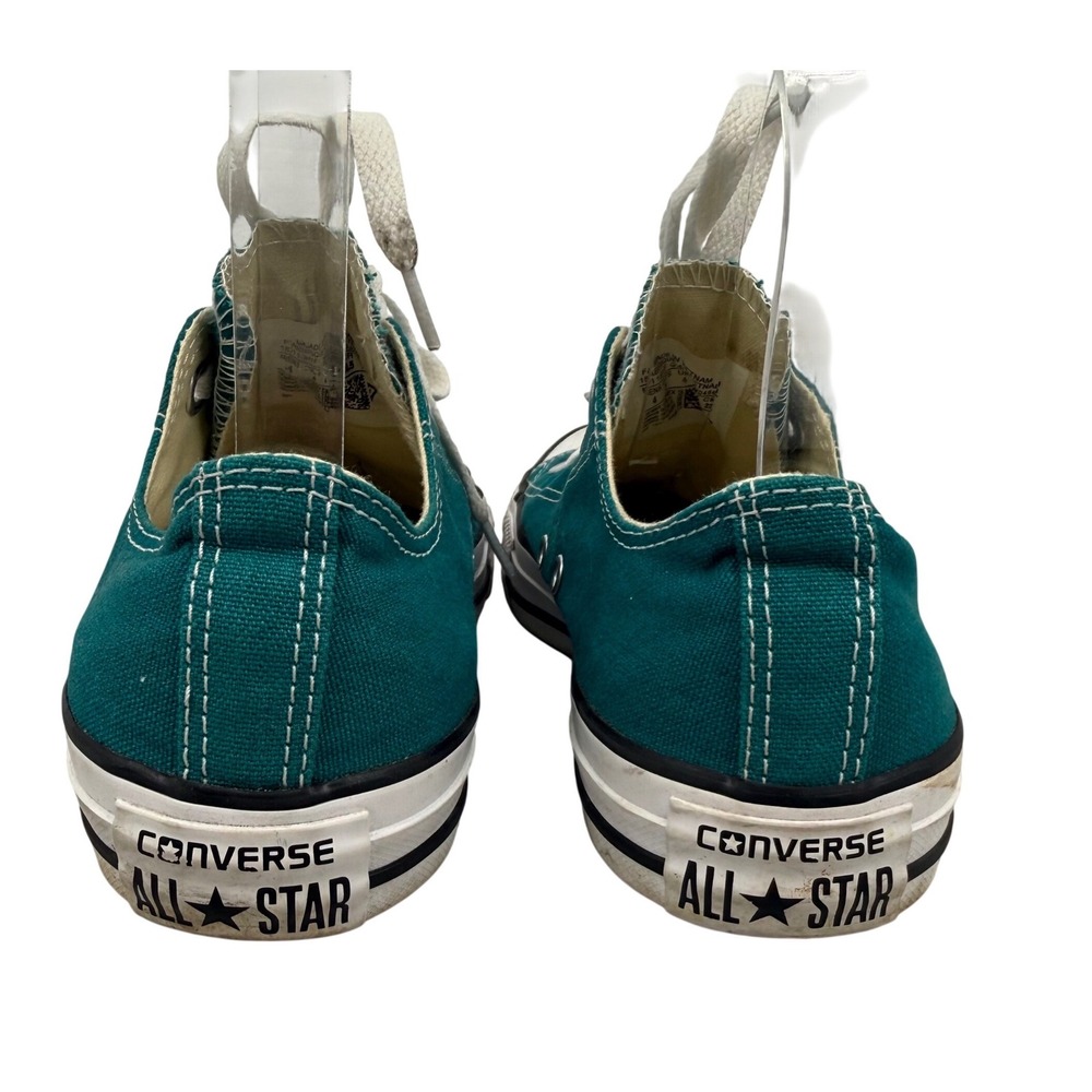 Converse Chuck Taylor All Star Low Top Teal Canvas Sneakers Womens 6 Skater - Picture 4 of 6